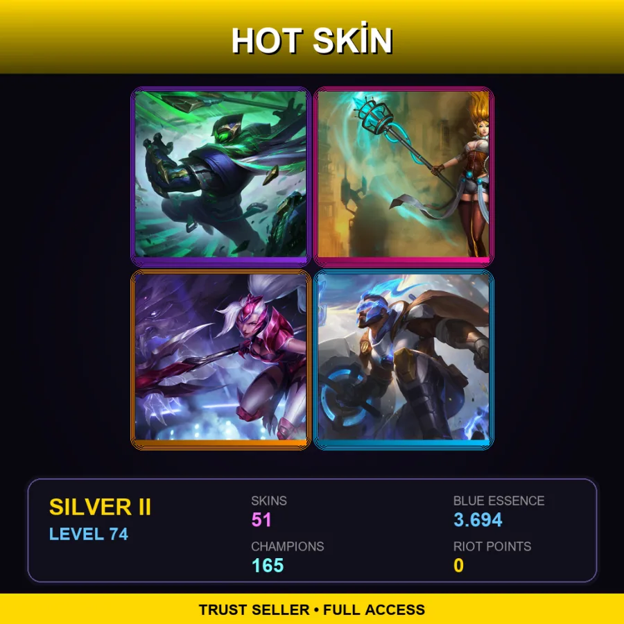 SG | Lv74 | Silver II | 51 Skin | 165 Champ
