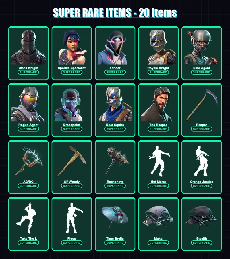 [PC/PSN] | Black Knight | Sparkle Specialist | Xander | Royale Knight | Elite Agent | 177 skin | 172 pickaxe | 211 emote | 164 glider | Lv2471 — Fortnite account