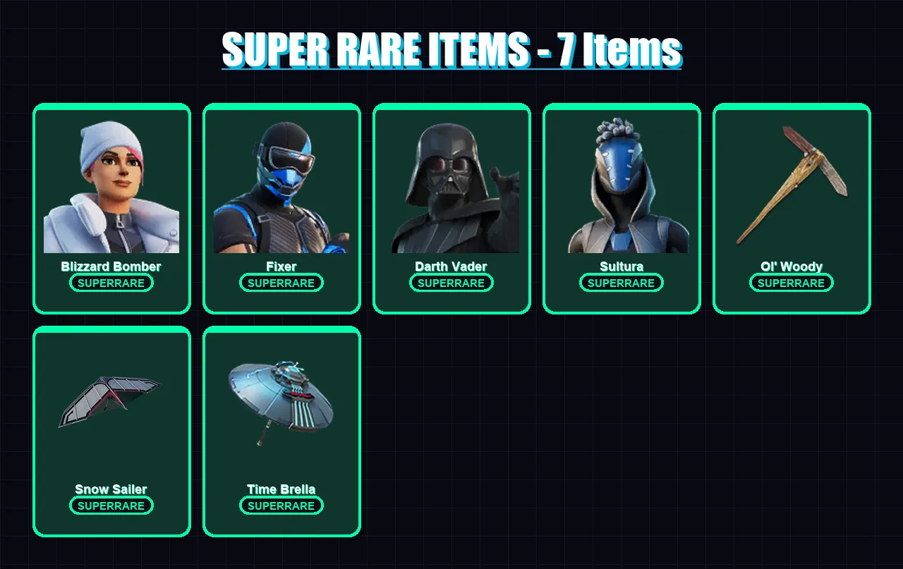 [PC/PSN] | Blizzard Bomber | Fixer | Darth Vader | Sultura | Kymera | 136 skin | 134 pickaxe | 72 emote | 98 glider | Lv1790 — Fortnite account