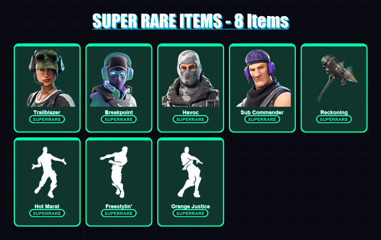 [PC/PSN] | Trailblazer | Breakpoint | Havoc | Sub Commander | Vendetta | 93 skin | 119 pickaxe | 102 emote | 103 glider | Lv2090 — Fortnite account