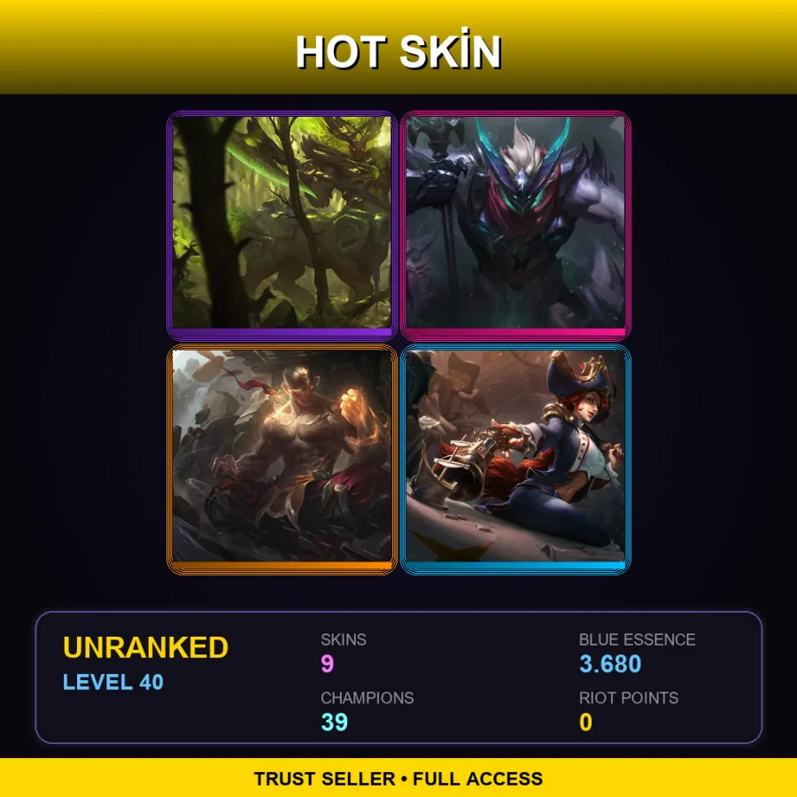 LAN | Lv40 | Unranked | 9 Skin | 39 Champ — Pharaoh Amumu
