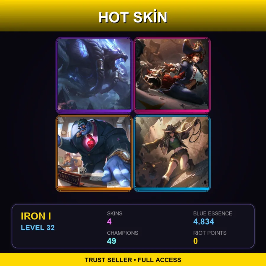 TR | Lv32 | Iron I | 4 Skin | 49 Champ