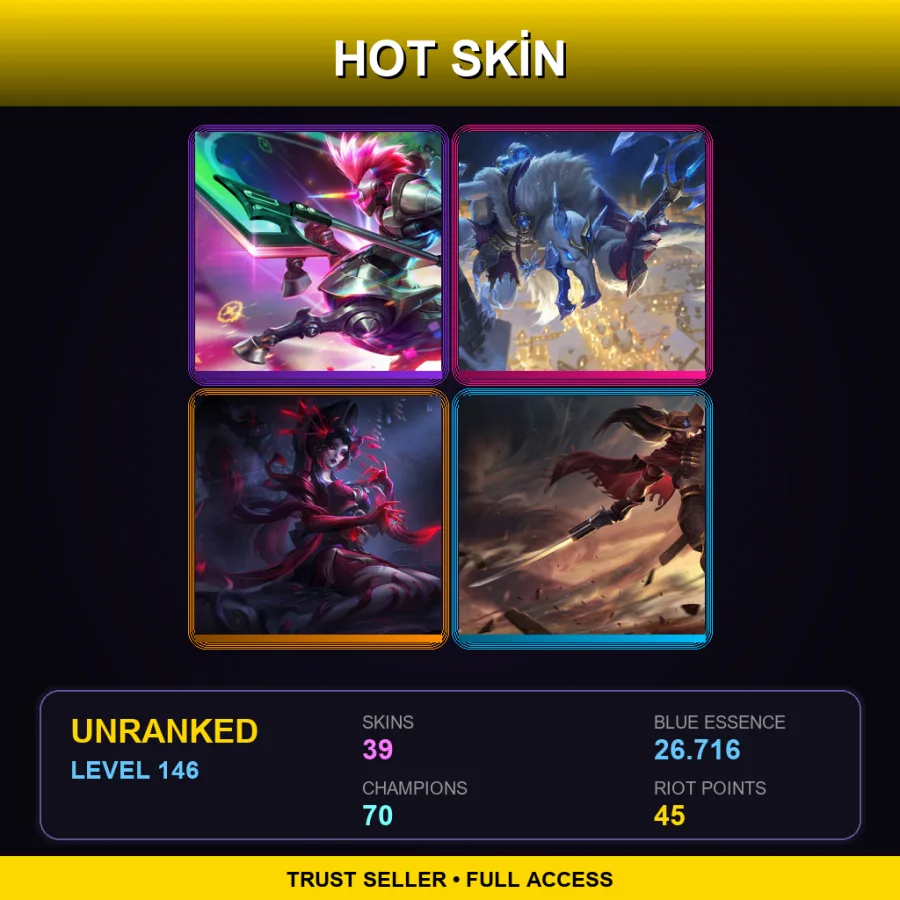 LAS | Lv146 | Unranked | 39 Skin | 70 Champ — Guardian Of The Sands Ryze