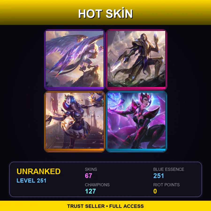BR | Lv251 | Unranked | 67 Skin | 127 Champ