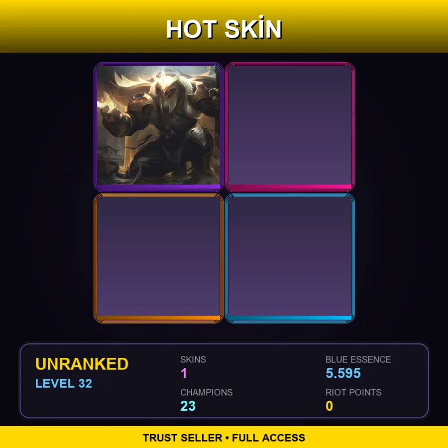 EUNE | Lv32 | Unranked | 1 Skin | 23 Champ
