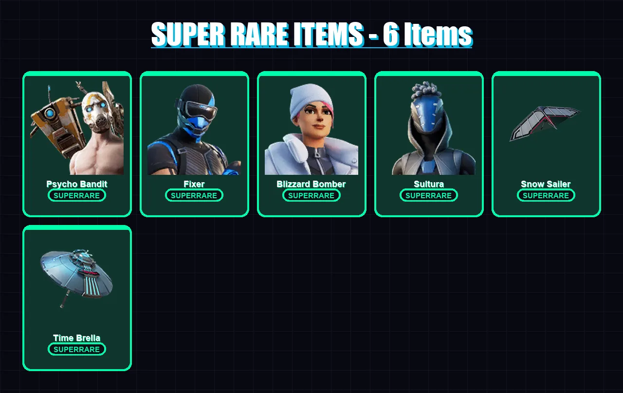 [PS4/PS5/XBOX/PC] | Psycho Bandit | Fixer | Blizzard Bomber | Sultura | The Foundation | 158 skin | 216 pickaxe | 134 emote | 154 glider | Lv3077