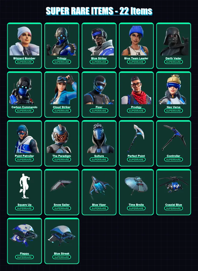 [PS4/PS5/XBOX/PC] | Blizzard Bomber | Trilogy | Blue Striker | 180 skin | Lv2167