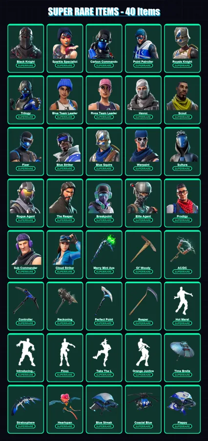 [PS4/PS5/XBOX/PC] | Black Knight | Sparkle Specialist | Carbon Commando | 184 skin | Lv1508 — Game account