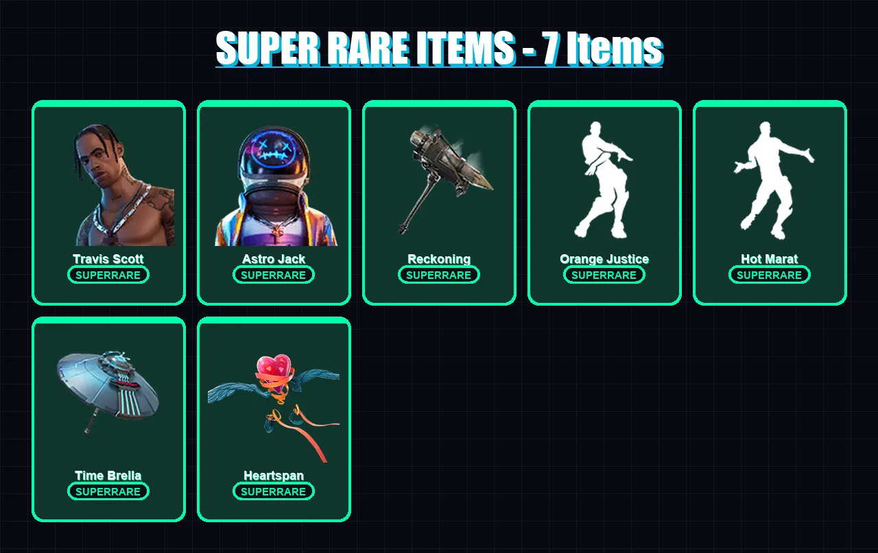 [PS4/PS5/XBOX/PC] | Travis Scott | Astro Jack | Dire | Zenith | Omega | 75 skin | 56 pickaxe | 63 emote | 63 glider | Lv872