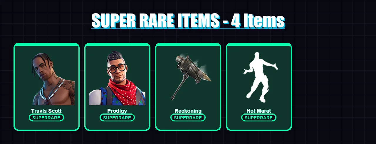 [PS4/PS5/XBOX/PC] | Travis Scott | Prodigy | Red Knight | Calamity | P.A.N.D.A Team Leader | 28 skin | 21 pickaxe | 23 emote | 22 glider | Lv382