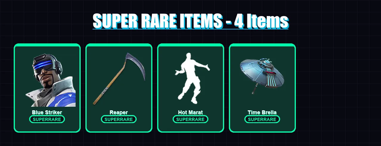[PC/PSN] | Blue Striker | Singularity | Mandalorian | Midas | Era | 143 skin | 153 pickaxe | 140 emote | 147 glider | Lv2406 — Fortnite account