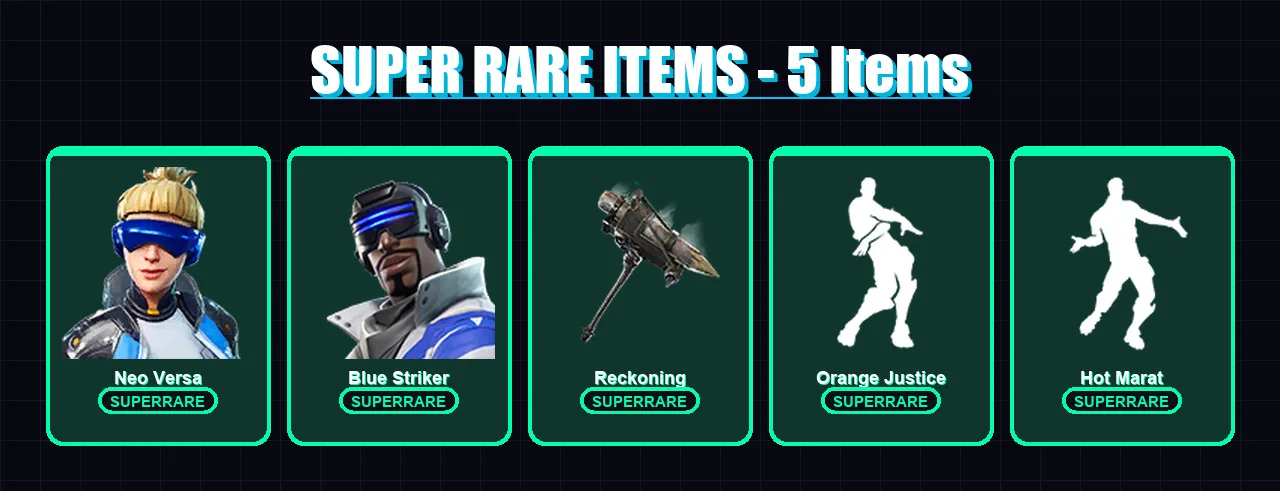 [PC/XBOX] | Neo Versa | Blue Striker | Joey | Gear Specialist Maya | Fade | 69 skin | 70 pickaxe | 66 emote | 70 glider | Lv1325 — Fortnite account