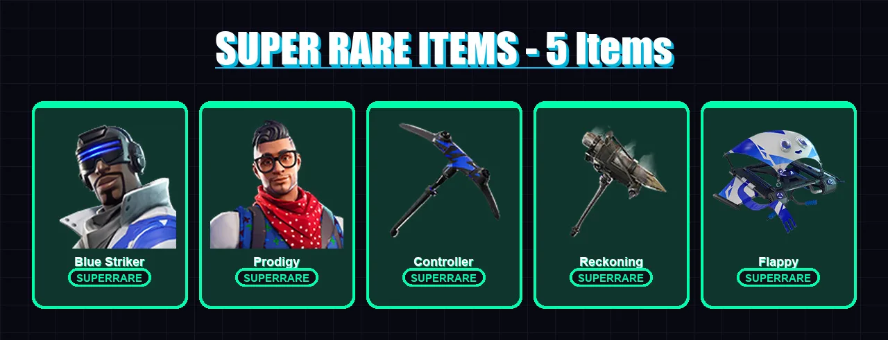 [PC/XBOX/PSN] | Blue Striker | Prodigy | Drift | Calamity | Fable | 14 skin | 12 pickaxe | 18 emote | 19 glider | Lv224 — Fortnite account