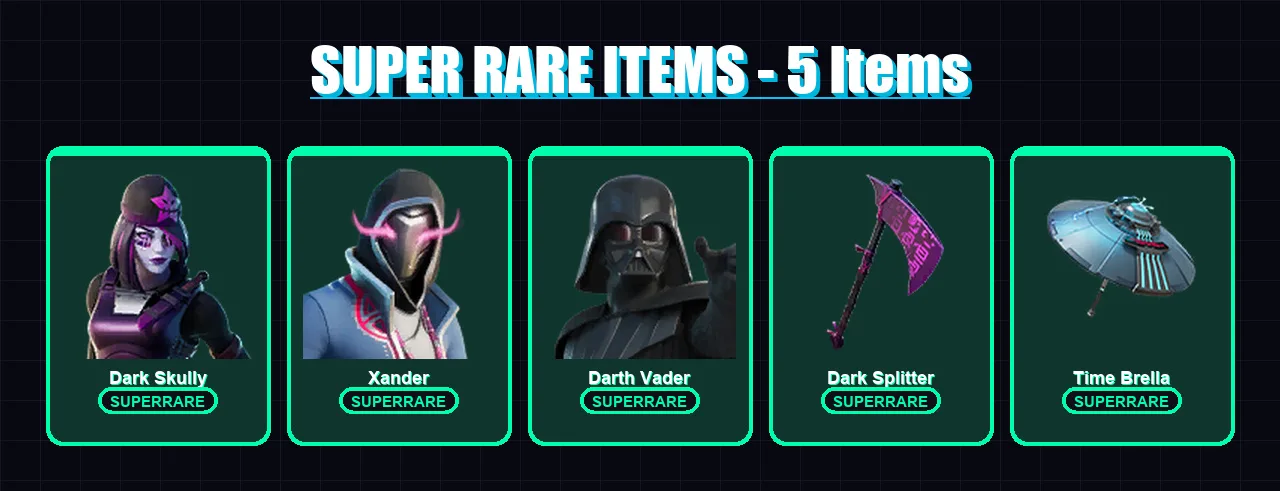 [PC/XBOX/PSN] | Dark Skully | Xander | Darth Vader | Omegarok | Paradigm (Reality-659) | 111 skin | 175 pickaxe | 129 emote | 134 glider | Lv1881
