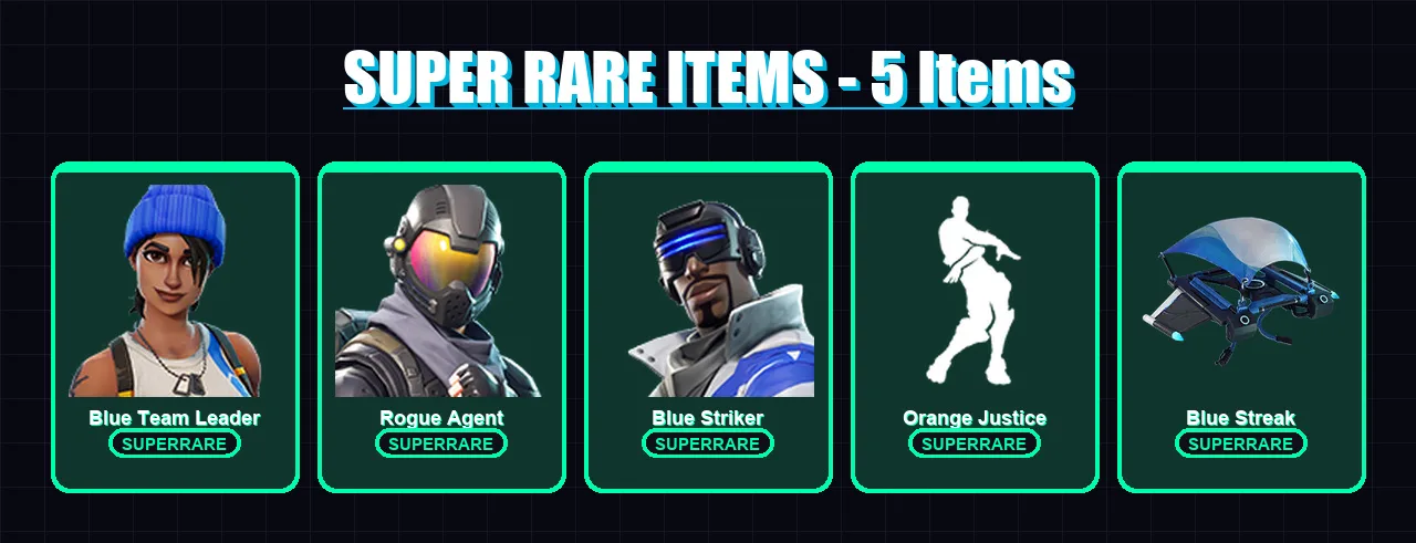 [PS4/PS5/PC] | Blue Team Leader | Rogue Agent | Blue Striker | Malik | Carbide | 49 skin | 49 pickaxe | 45 emote | 37 glider | Lv423