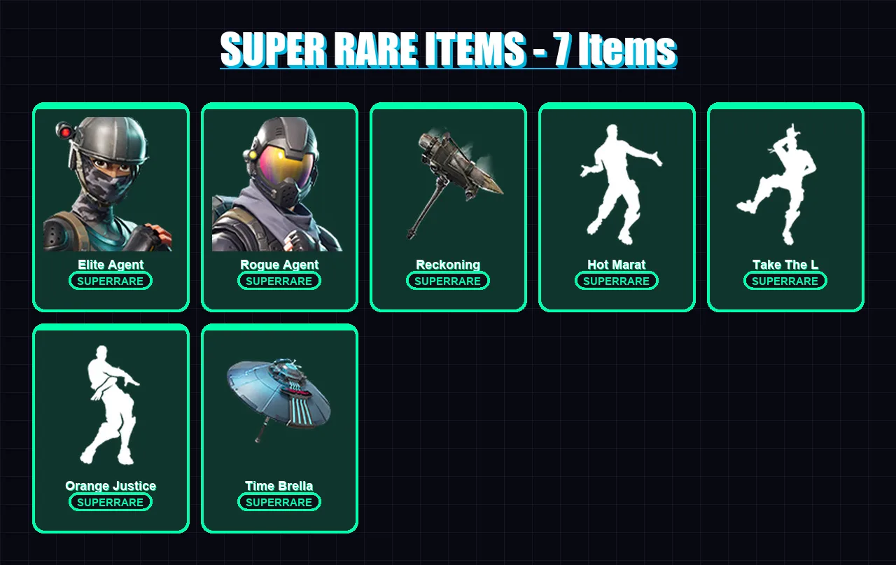 [PC/XBOX/PSN] | Elite Agent | Rogue Agent | Dire | Dark Voyager | Carbide | 52 skin | 50 pickaxe | 45 emote | 53 glider | Lv725