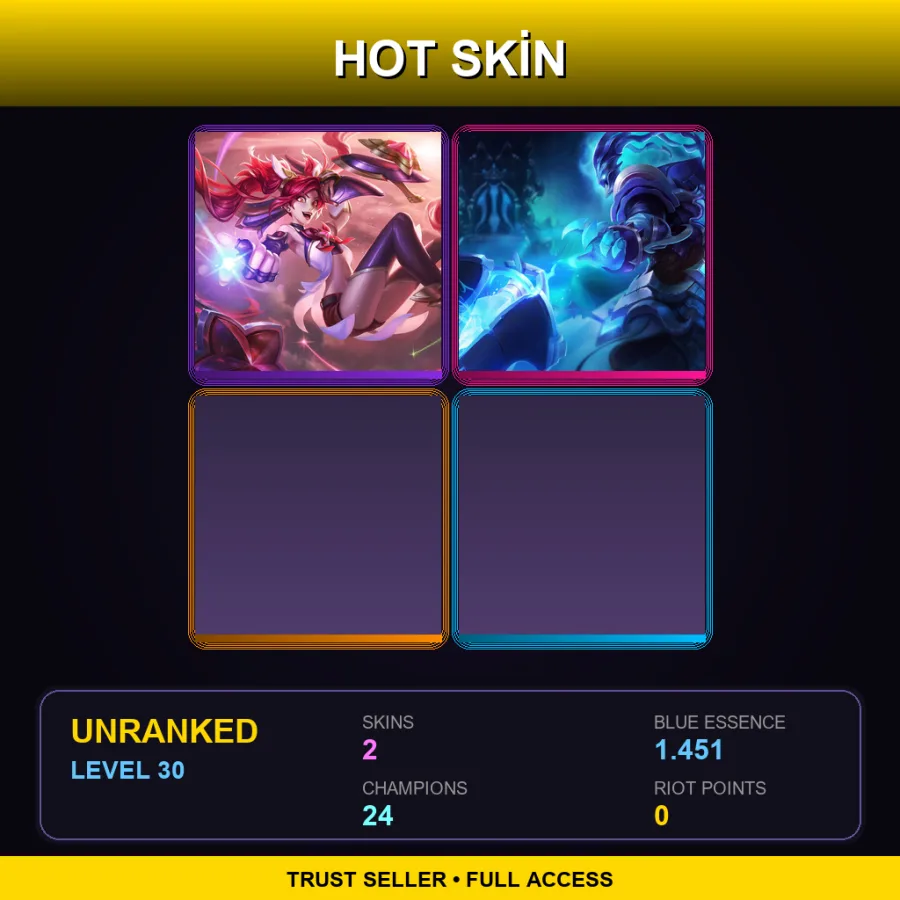 BR | Lv30 | Unranked | 2 Skin | 24 Champ