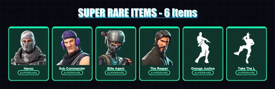 [PC/XBOX/PSN] | Havoc | Sub Commander | Elite Agent | The Reaper | Carbide | 21 skin | 65 pickaxe | 38 emote | 49 glider | Lv878 — main preview