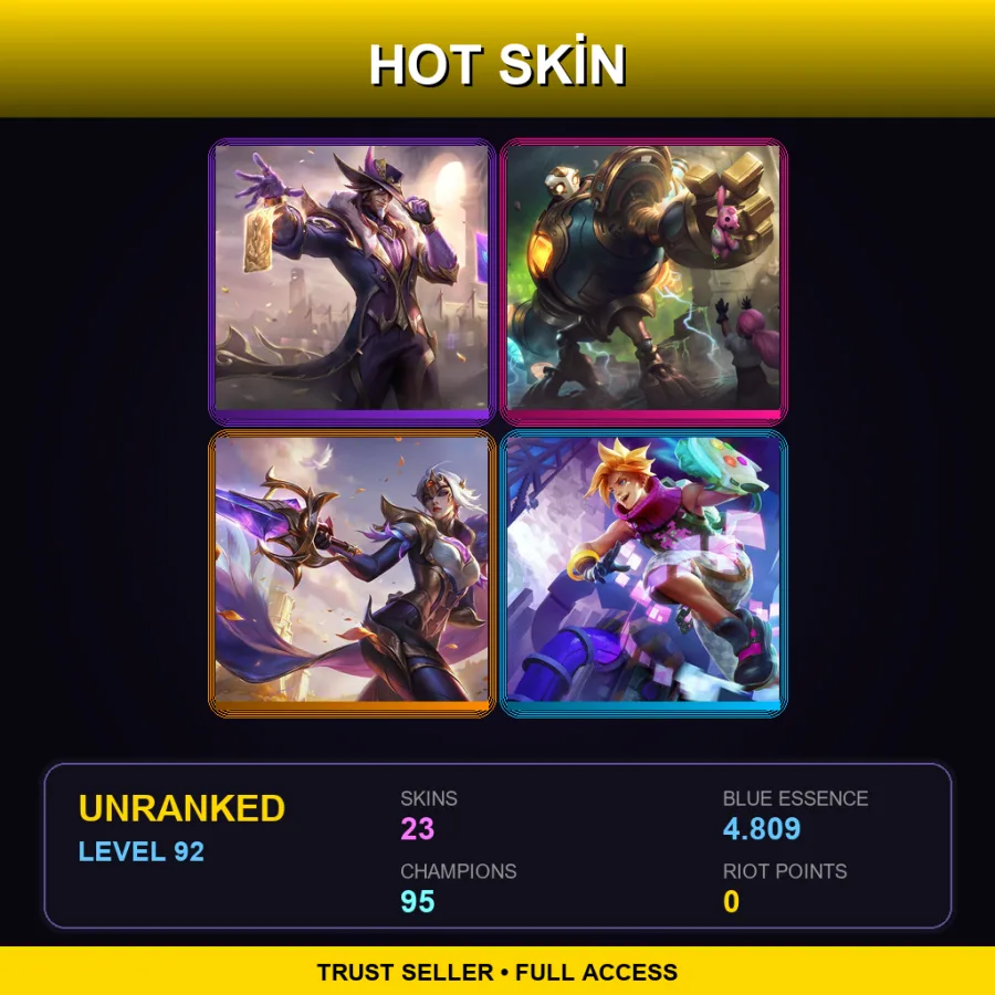LAS | Lv92 | Unranked | 23 Skin | 95 Champ — Victorious Blitzcrank