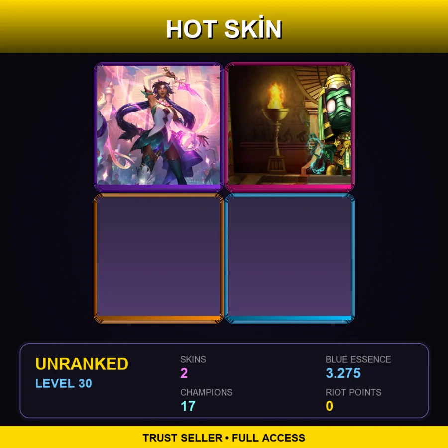 LAS | Lv30 | Unranked | 2 Skin | 17 Champ