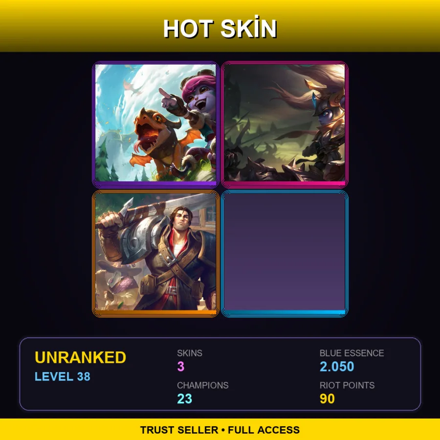 LAS | Lv38 | Unranked | 3 Skin | 23 Champ