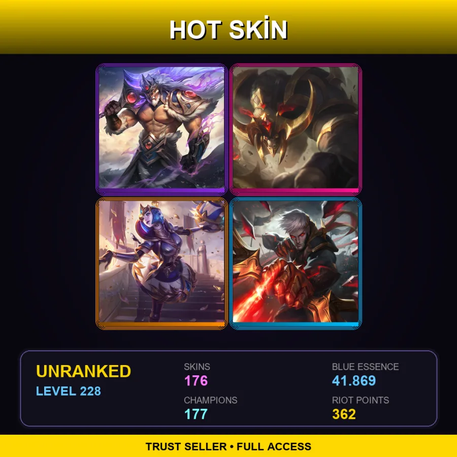 BR | Lv228 | Unranked | 176 Skin | 177 Champ