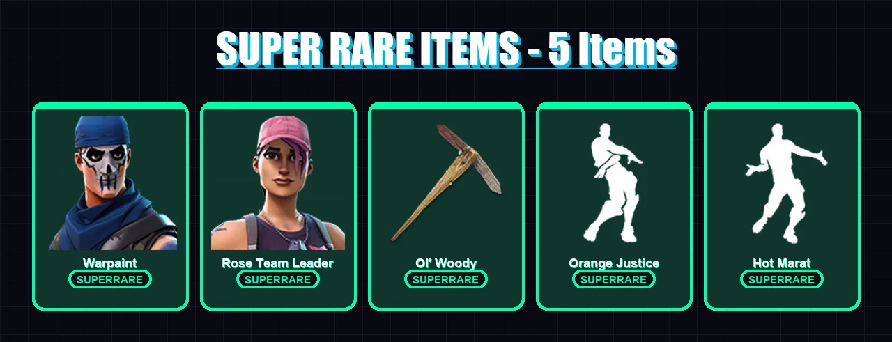 [PC/XBOX/PSN] | Warpaint | Rose Team Leader | The Prisoner | Ronin | Hybrid | 46 skin | 51 pickaxe | 64 emote | 52 glider | Lv654