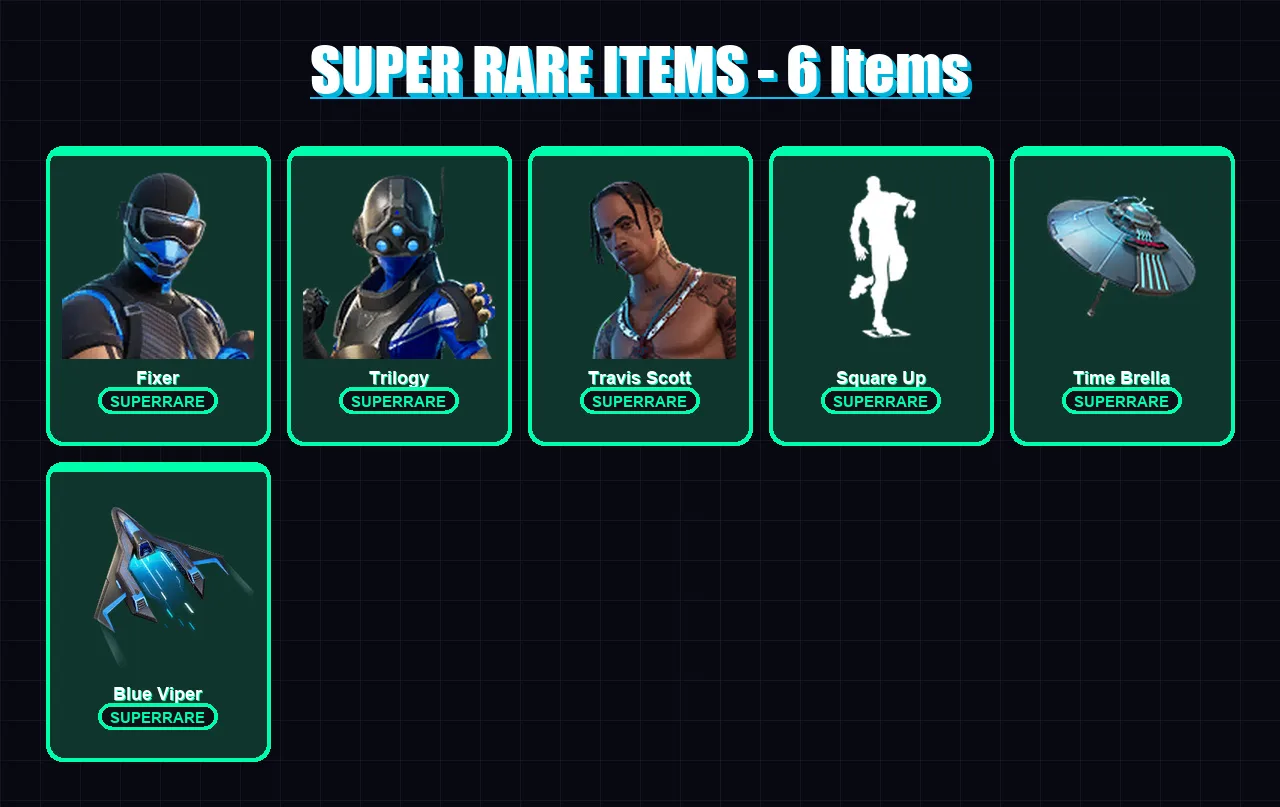 [PS4/PS5/XBOX/PC] | Fixer | Trilogy | Travis Scott | Kymera | Fade | 134 skin | 110 pickaxe | 134 emote | 121 glider | Lv1710