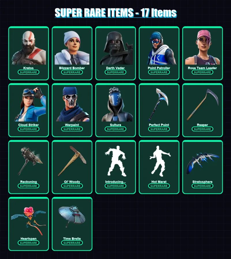 [PS4/PS5/XBOX/PC] | Kratos | Blizzard Bomber | Darth Vader | 239 skin | Lv2652 — Fortnite account