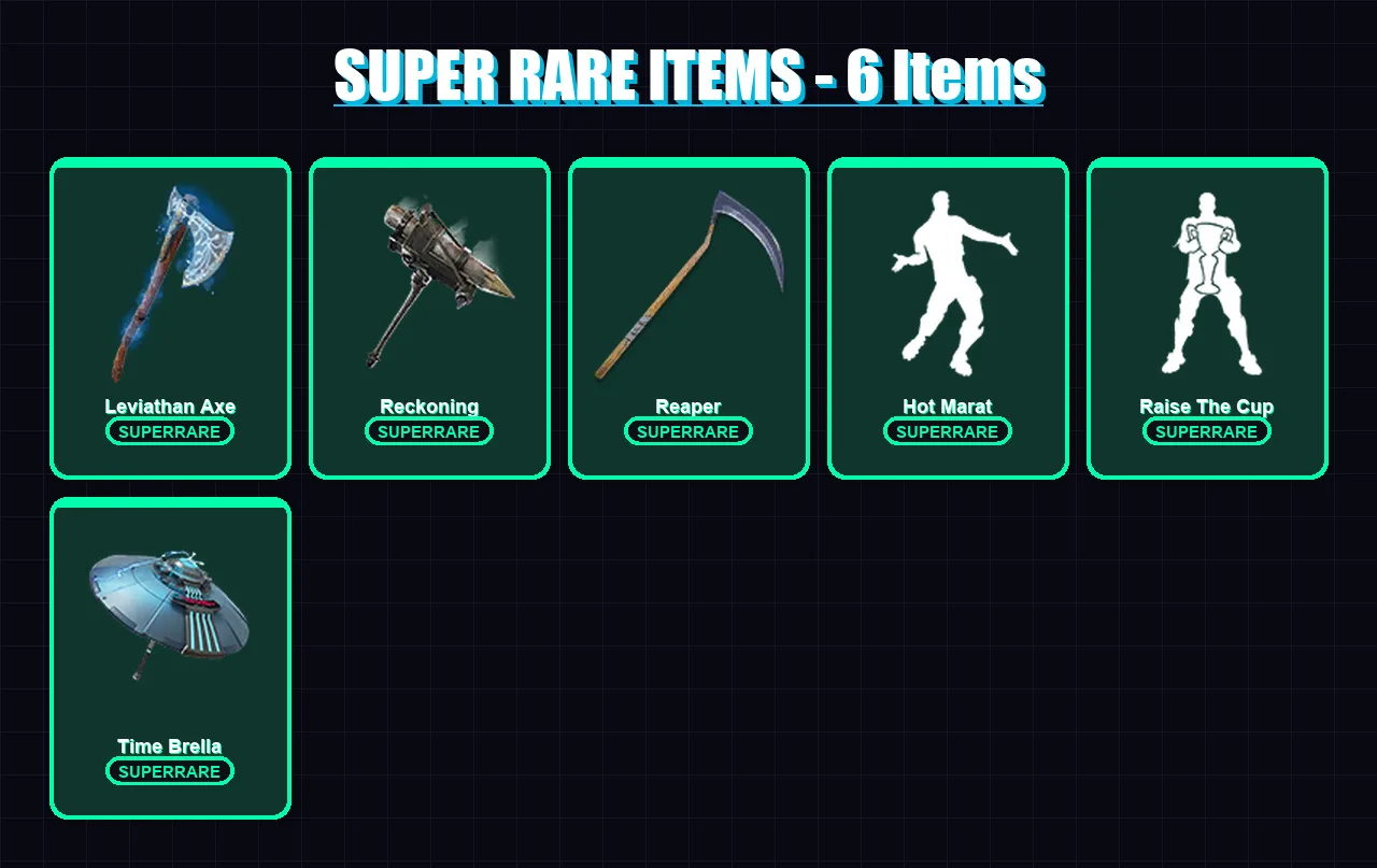 [PS4/PS5/XBOX/PC] | Calamity | Menace | Luxe | Hybrid | Omegarok | 187 skin | 213 pickaxe | 199 emote | 184 glider | Lv2590