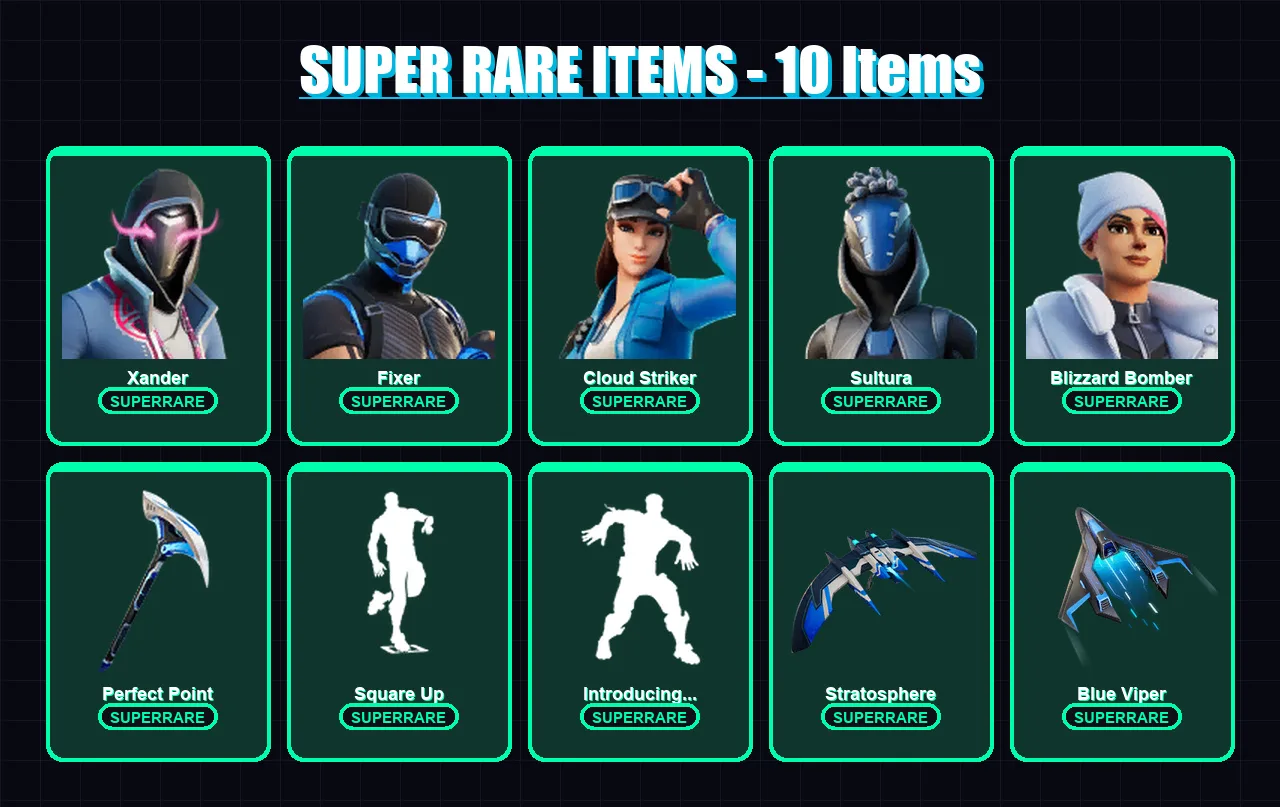 [PS4/PS5/PC] | Xander | Fixer | Cloud Striker | Sultura | Blizzard Bomber | 50 skin | 74 pickaxe | 44 emote | 54 glider | Lv597