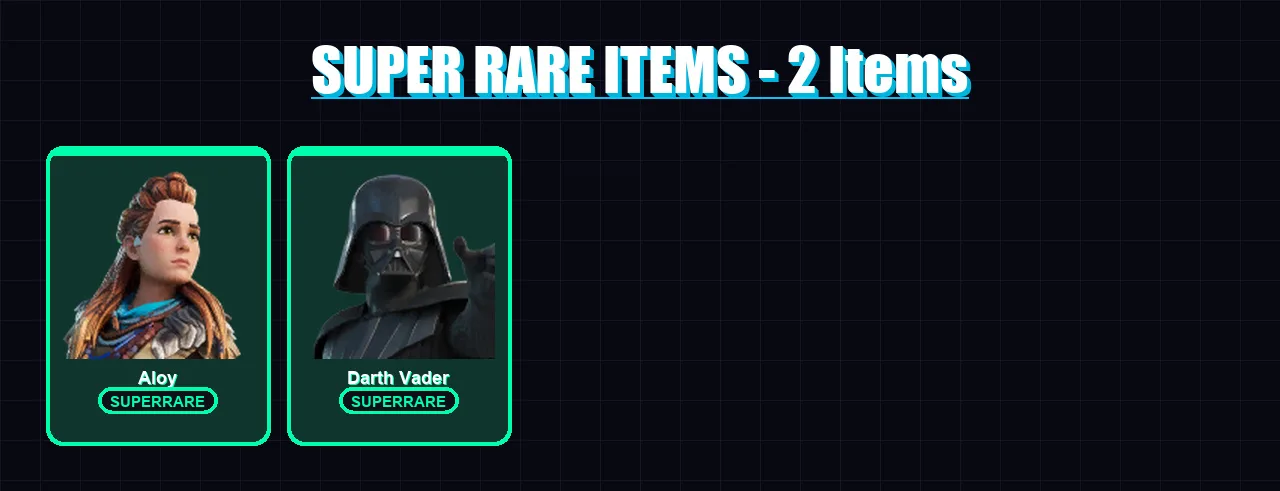 [PS4/PS5/XBOX/PC] | Aloy | Darth Vader | Renzo the Destroyer | Malik | The Foundation | 104 skin | 96 pickaxe | 72 emote | 85 glider | Lv1018