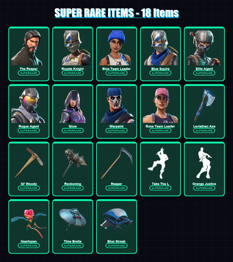 [PS4/PS5/XBOX/PC] | The Reaper | Royale Knight | Blue Team Leader | 107 skin | Lv1358 — Game account