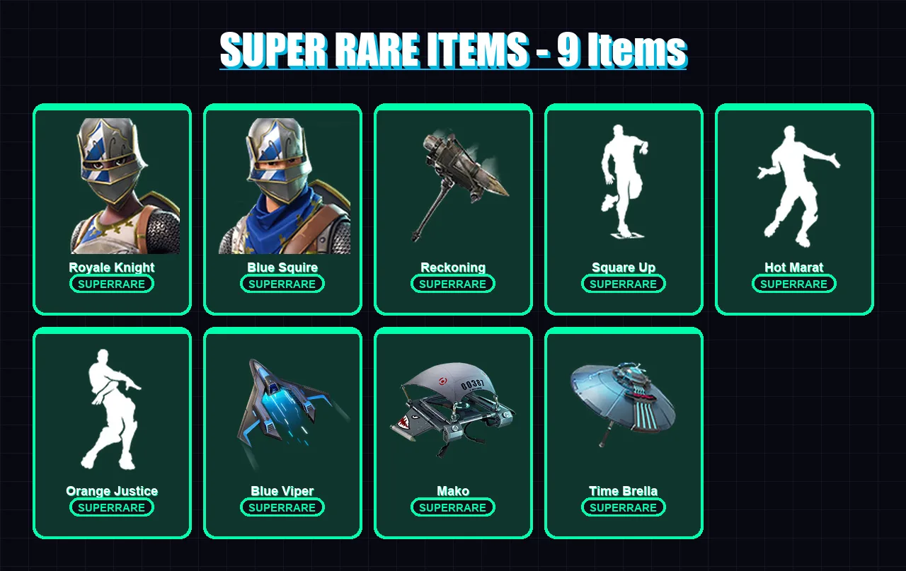 [PC/XBOX] | Royale Knight | Blue Squire | Raz | Valeria | Drift | 72 skin | 70 pickaxe | 77 emote | 83 glider | Lv1394