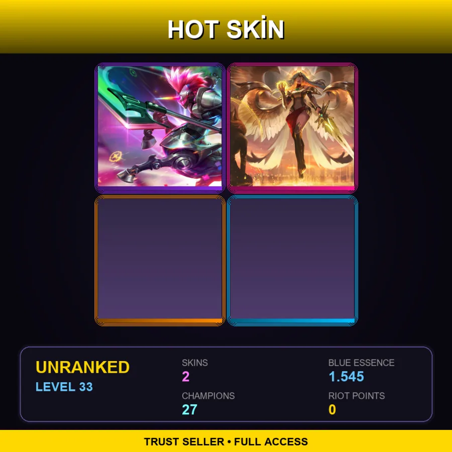 EUNE | Arcade Hecarim | Transcended Kayle | 2 Skin | 27 Champ | Lv33