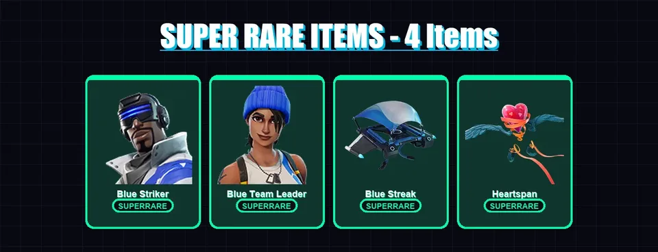 [PC/XBOX] | Blue Striker | Blue Team Leader | 2 skin | 1 pickaxe | 3 emote | 6 glider | Lv55 — main preview