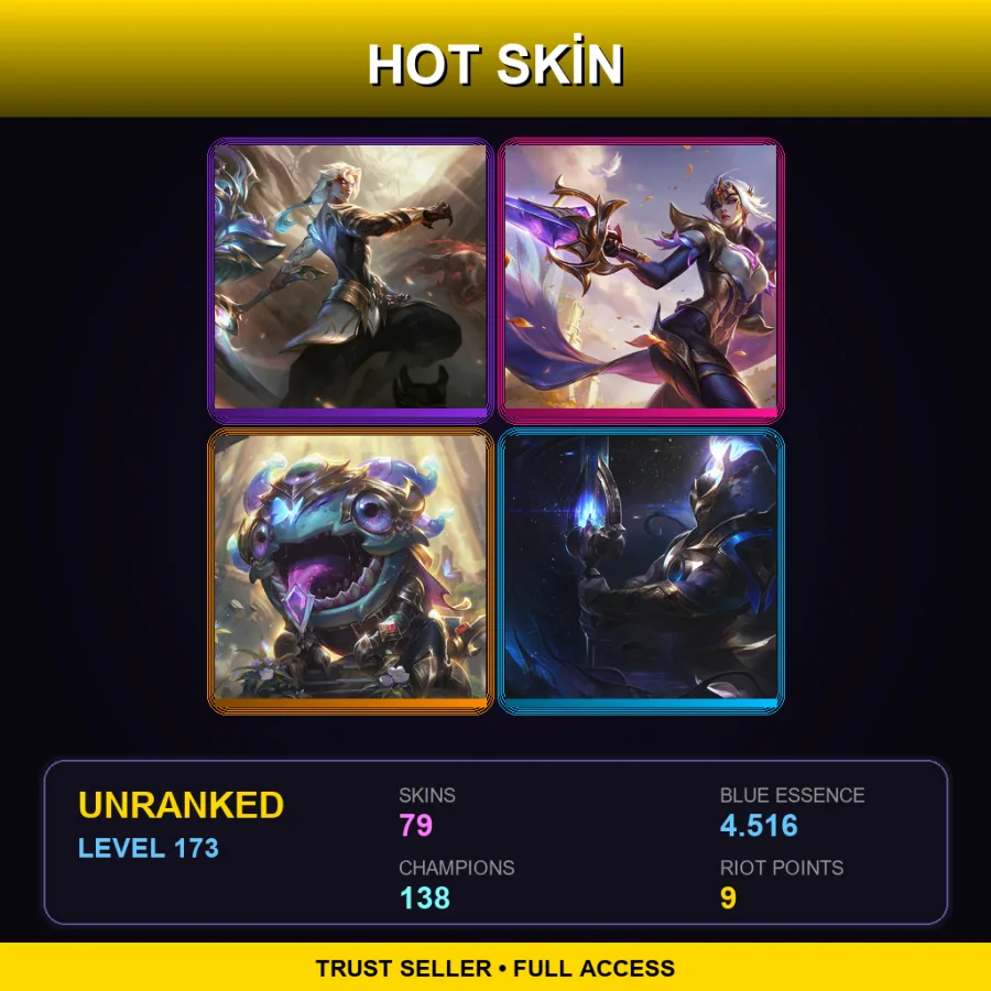 TR | Lv173 | Unranked | 79 Skin | 138 Champ