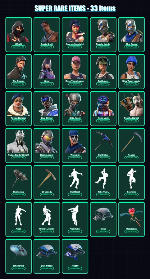 [PS4/PS5/XBOX/PC] | IKONIK | Travis Scott | Sparkle Specialist | 164 skin | Lv1795