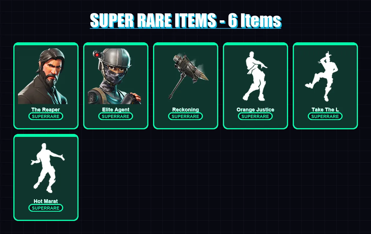 [PC/XBOX/PSN] | The Reaper | Elite Agent | Zenith | Valkyrie | Dire | 36 skin | 19 pickaxe | 34 emote | 29 glider | Lv379