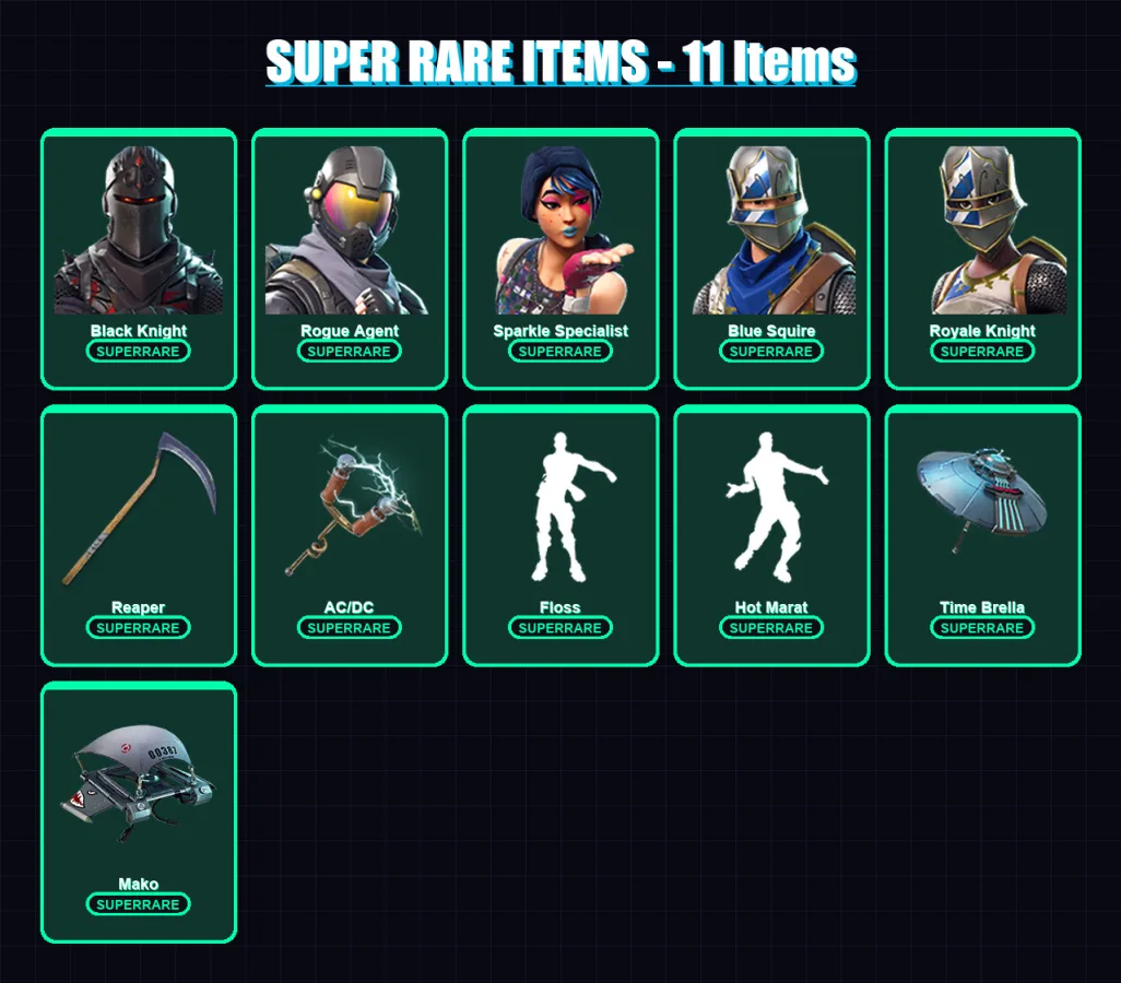 [PC/XBOX/PSN] | Black Knight | Rogue Agent | Sparkle Specialist | 64 skin | Lv1966
