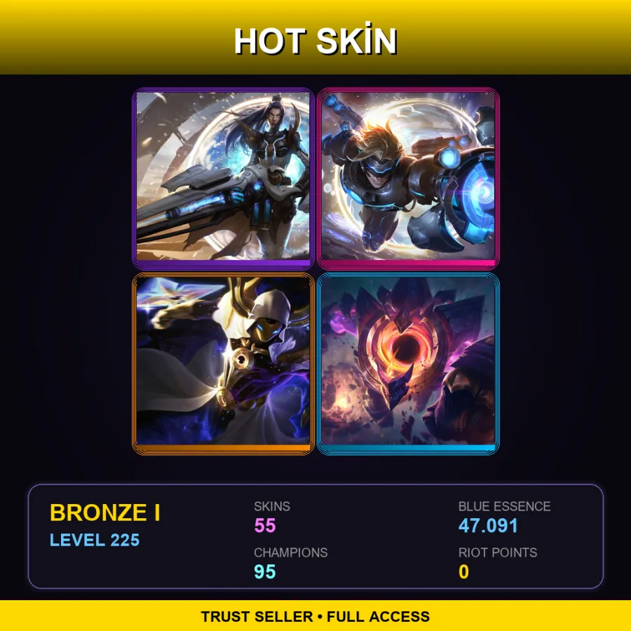 LAS | Lv225 | Bronze I | 55 Skin | 95 Champ