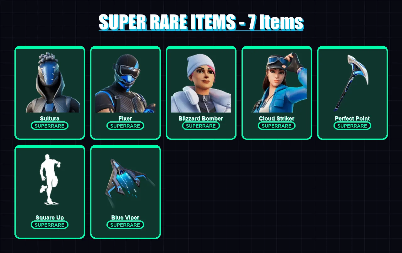 [PC/XBOX] | Sultura | Fixer | Blizzard Bomber | Cloud Striker | Mandalorian | 50 skin | 62 pickaxe | 39 emote | 53 glider | Lv783 — Fortnite account