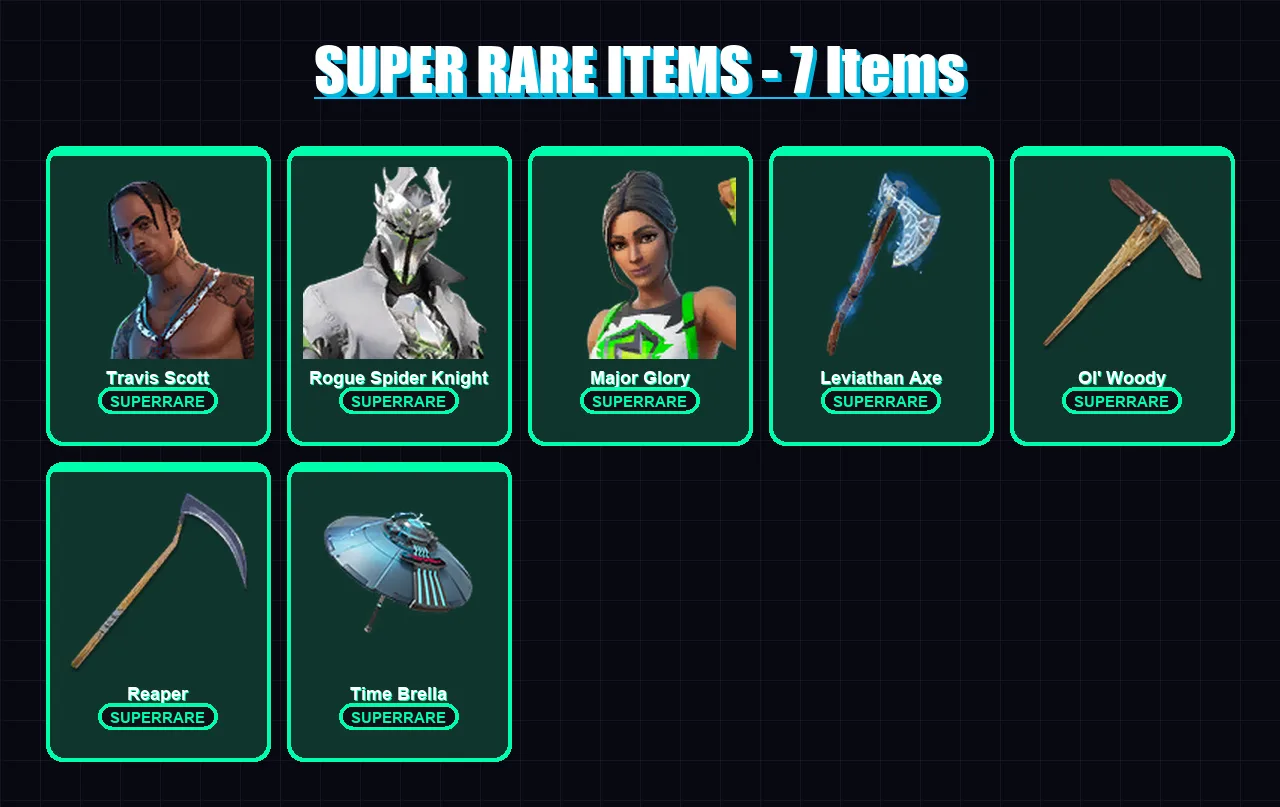 [PC/XBOX/PSN] | Travis Scott | Rogue Spider Knight | Major Glory | 180 skin | Lv2171
