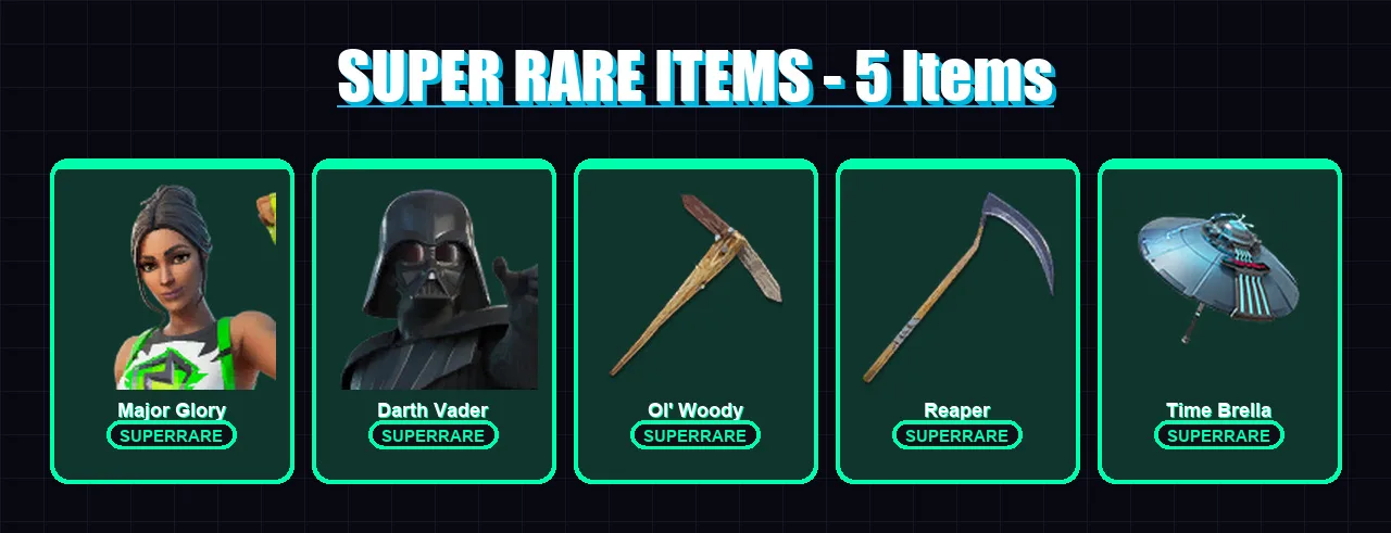 [PC/XBOX] | Major Glory | Darth Vader | The Imagined | Blaze | Joey | 293 skin | 285 pickaxe | 265 emote | 191 glider | Lv3838