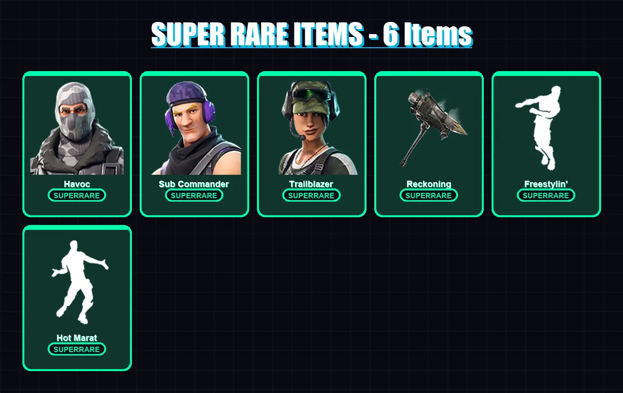 [PC] | Havoc | Sub Commander | Trailblazer | Sentinel | Dire | 102 skin | 108 pickaxe | 102 emote | 83 glider | Lv1145