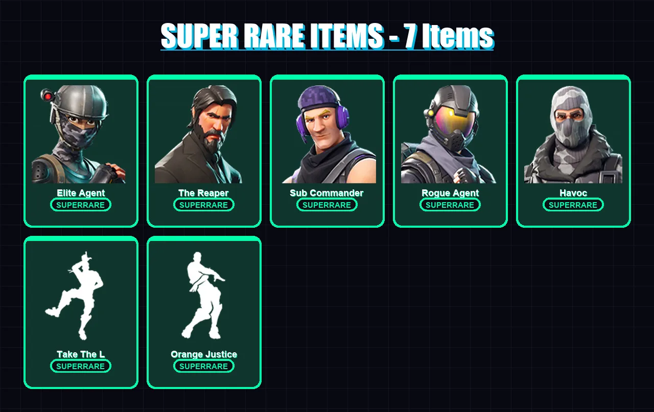 [PC/XBOX/PSN] | Elite Agent | The Reaper | Sub Commander | Rogue Agent | Havoc | 22 skin | 19 pickaxe | 22 emote | 23 glider | Lv352