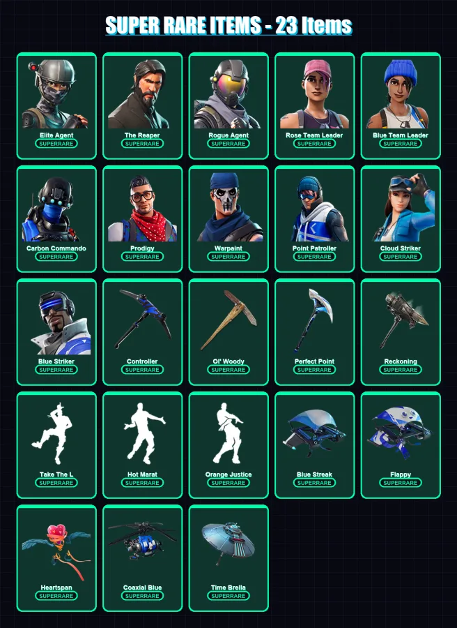 [PS4/PS5/XBOX/PC] | Elite Agent | The Reaper | Rogue Agent | 133 skin | Lv1954