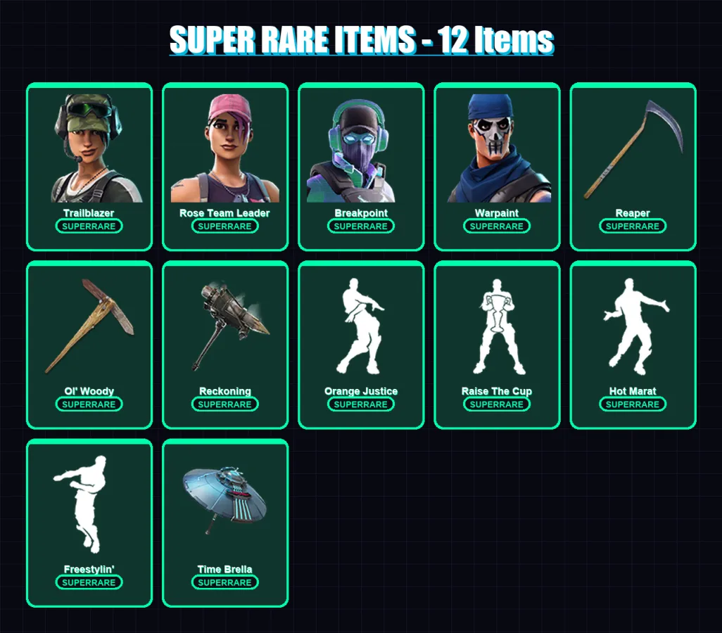 [PC/XBOX/PSN] | Trailblazer | Rose Team Leader | Breakpoint | 143 skin | Lv1175 — Fortnite account