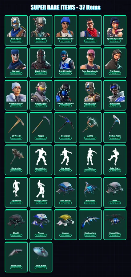 [PS4/PS5/XBOX/PC] | Blue Squire | Elite Agent | Blue Team Leader | 147 skin | Lv2418