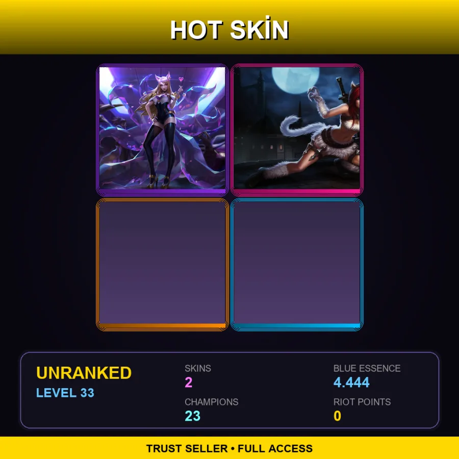 TR | Lv33 | Unranked | 2 Skin | 23 Champ